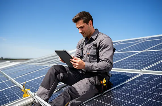 Professionele installatie door een installateur, de werkwijze